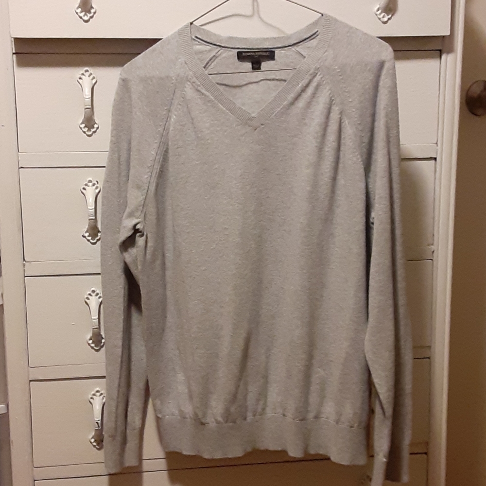 Grey Banana Republic V-Neck Sweater